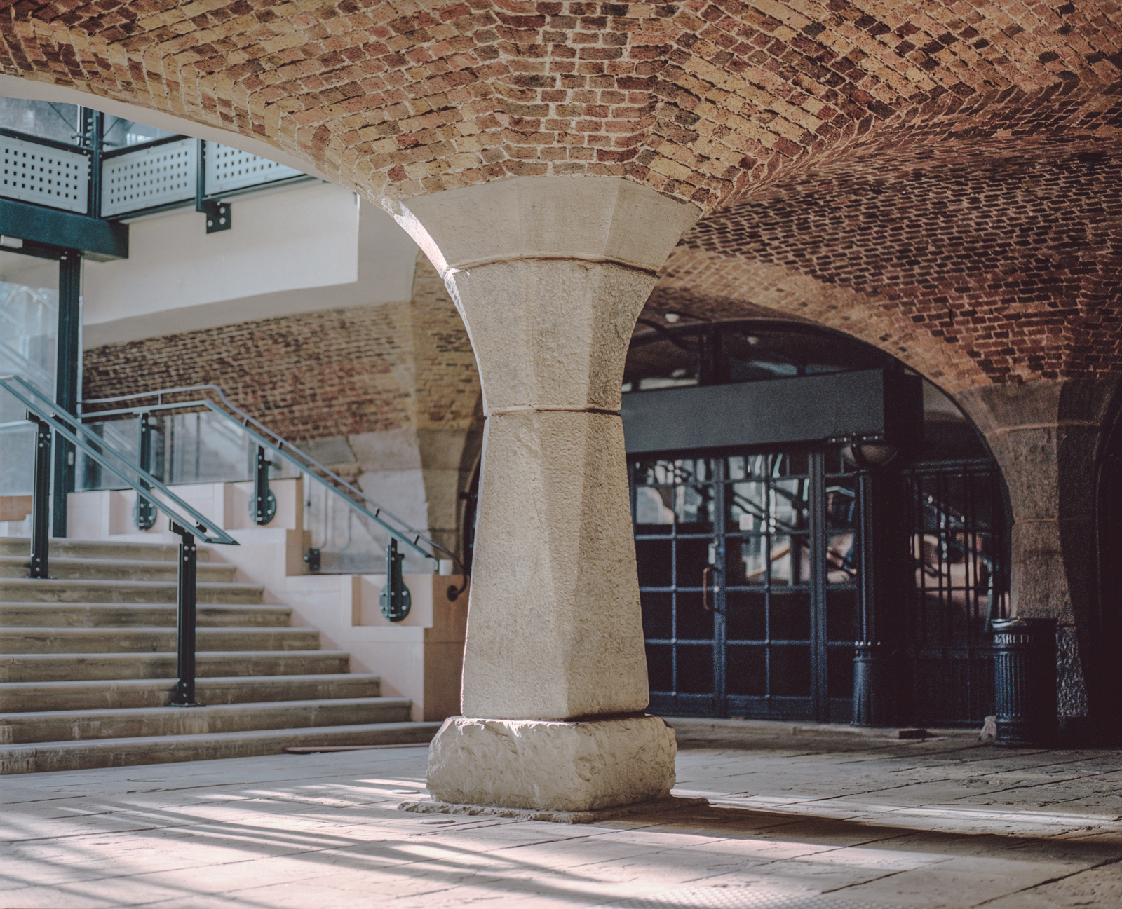 Main throughway of the mall. Tobacco Dock vaults, The Spaces. Photography Jasper Fry