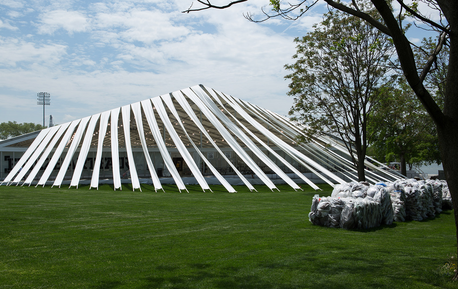 Frieze New York's tent on Randall's Island, designed by SO-IL