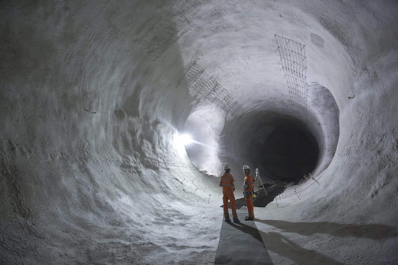 Photo of Crossrail tunnels by John Zammit (c) Crossrail