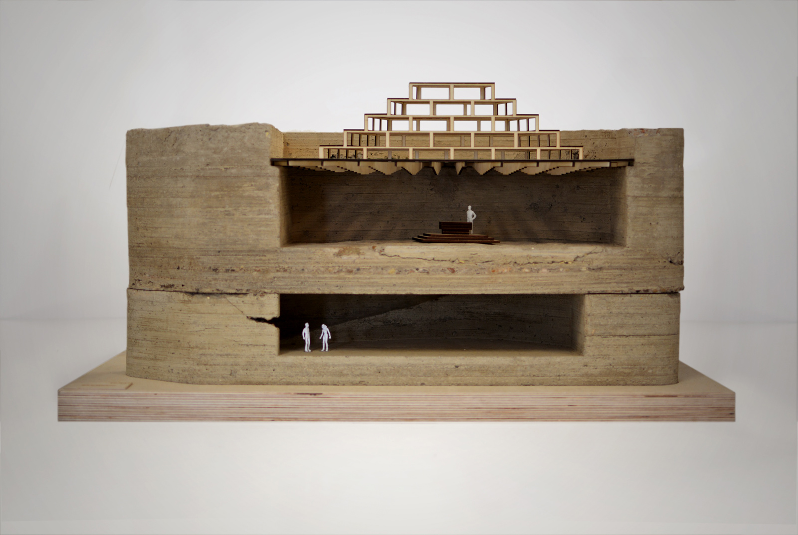 Model of St Peter’s seminary by NORD Architecture, courtesy of NVA
