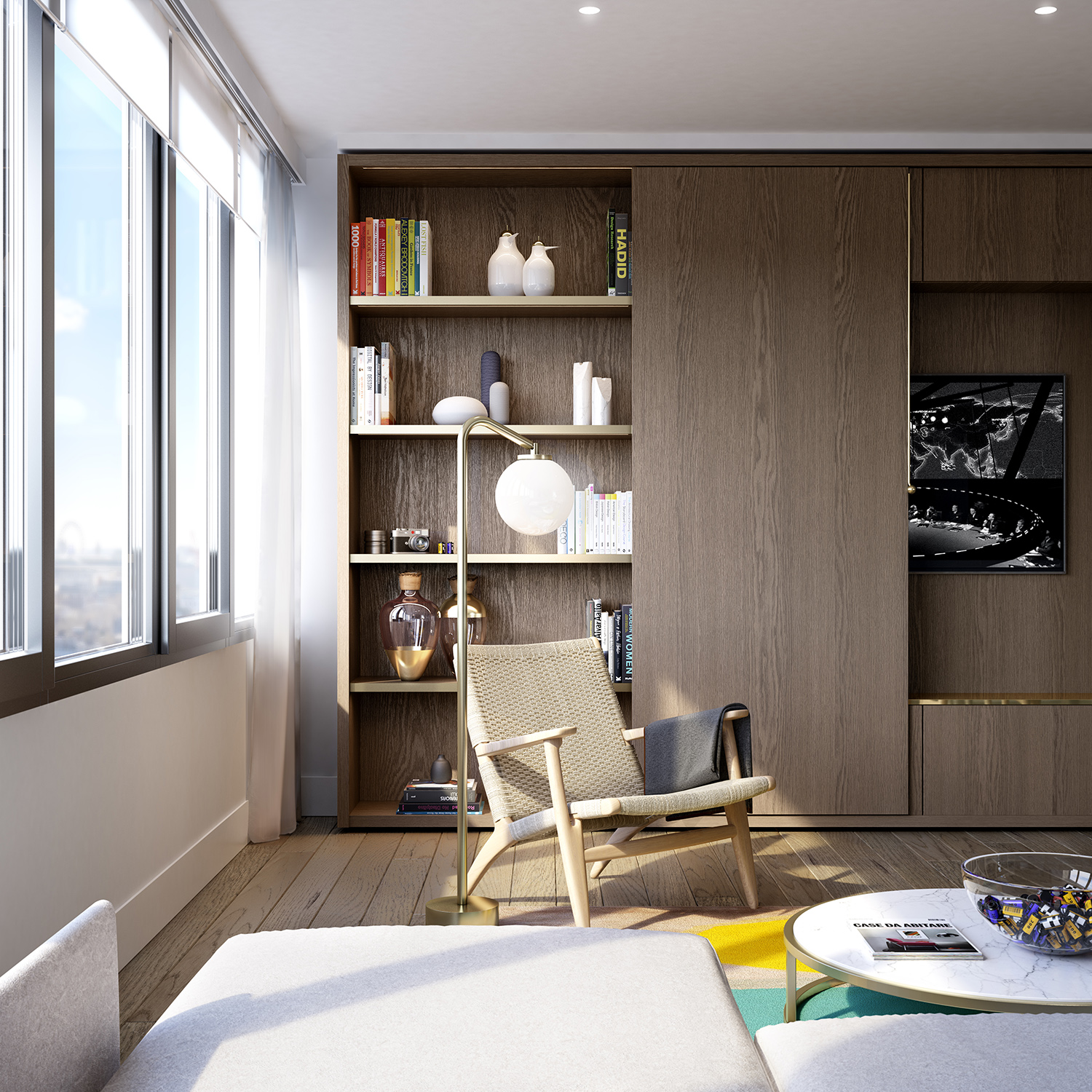 Interiors conceived by Conran & Partners for Blake Tower apartments