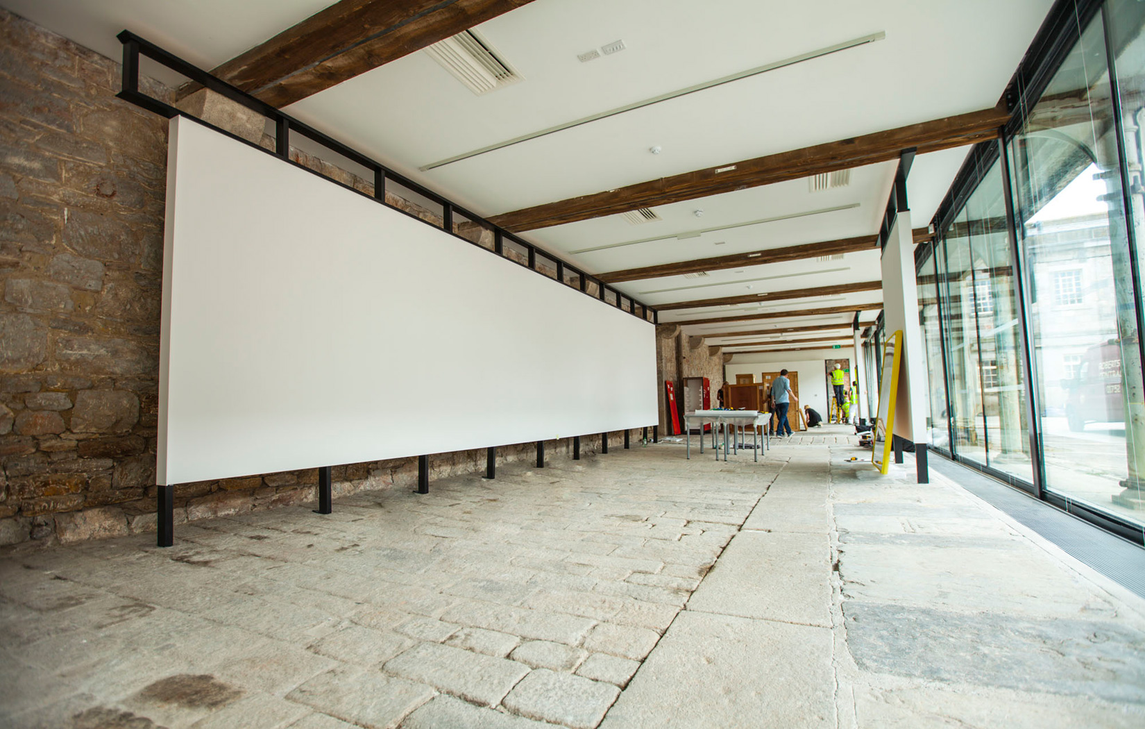 The nearly complete gallery space. Photography Rod Gonzales