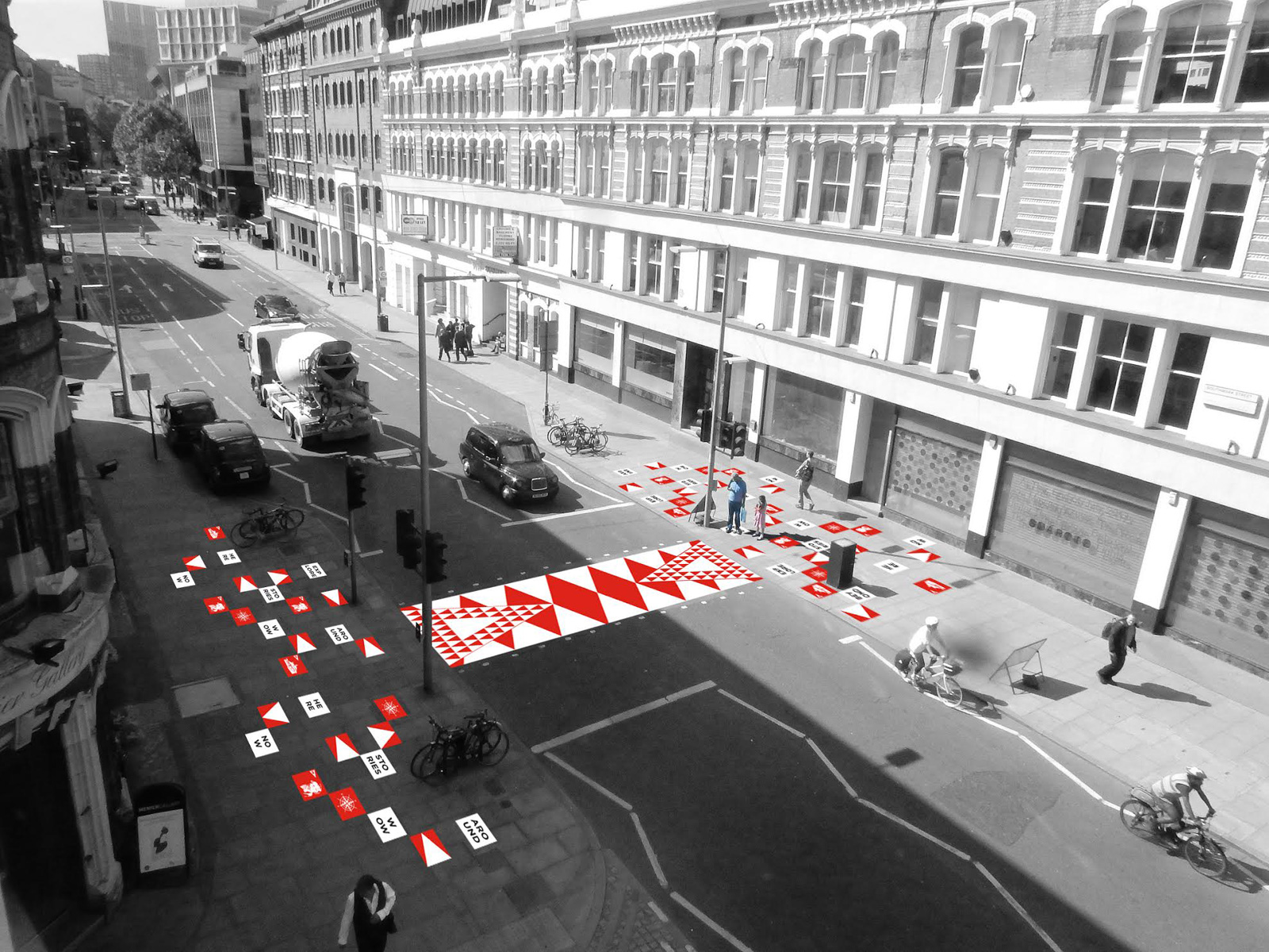 Gonzague Lacombe's proposal for Colourful Crossings. Courtesy of the London Design Festival