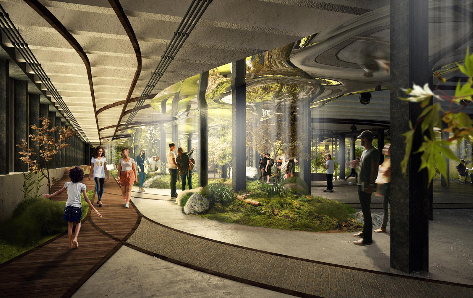 A rendering of the Lowline