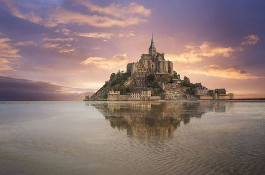 Mont Saint-Michel in Normandy, France – inspiration for the castle in Tangled