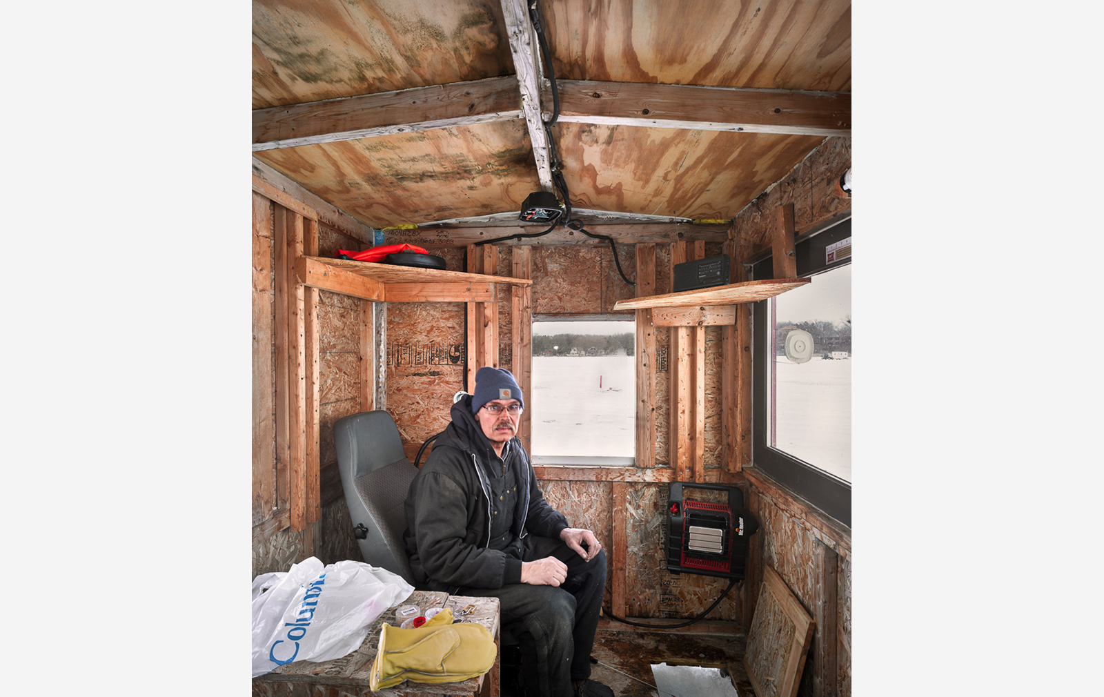 Mike Rebholz Photographs The Ice Fishing Huts Of Wisconsin The