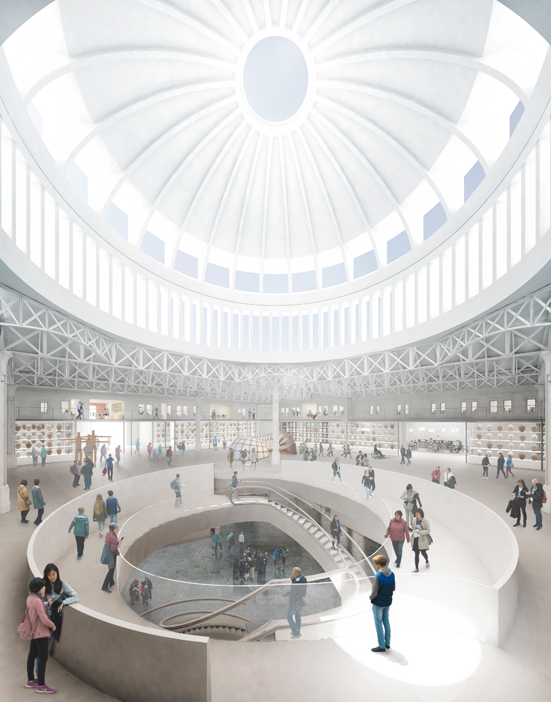 Visualisation showing the domed entrance way at the Museum of London. Courtesy of Stanton Williams