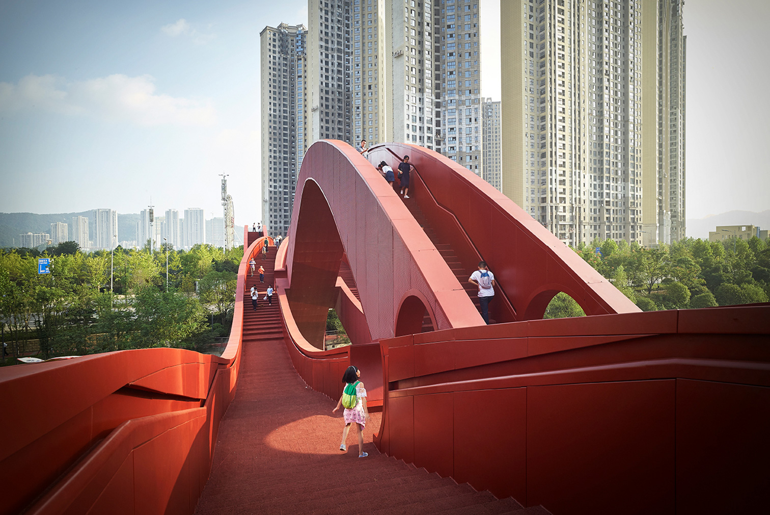 Lucky Knot Bridge in Changsha, China, by NEXT Architecture
