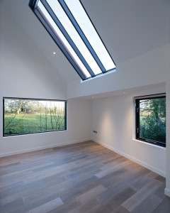 Inside Modern extension meets 19th C stone cottage. Gasworks Cottage by Chris Dyson Architects. Photography: Peter Landers