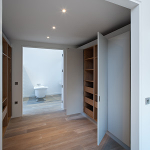 Inside Modern extension meets 19th C stone cottage. Gasworks Cottage by Chris Dyson Architects. Photography: Peter Landers