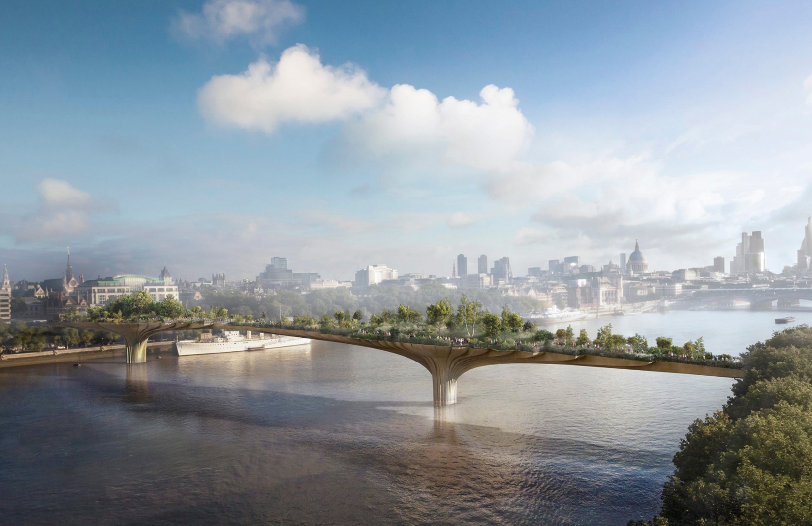 Heatherwick's proposed Garden Bridge project