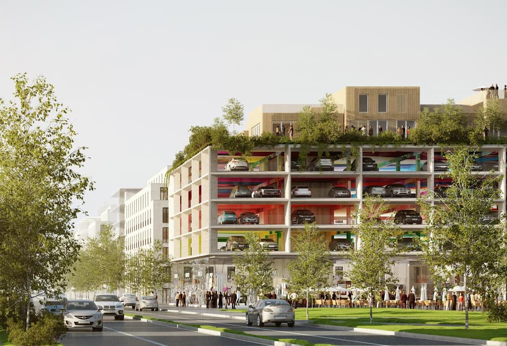 Render of Bordeux car park. ARTEFACTORY