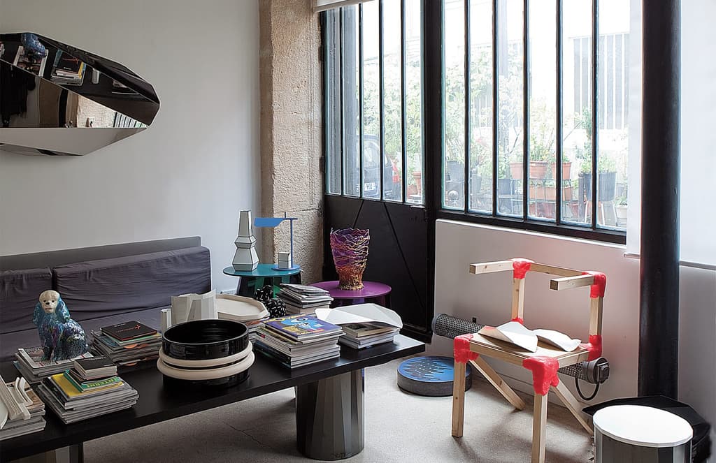 Inside Victoria Wilmotte's live/work space in Paris