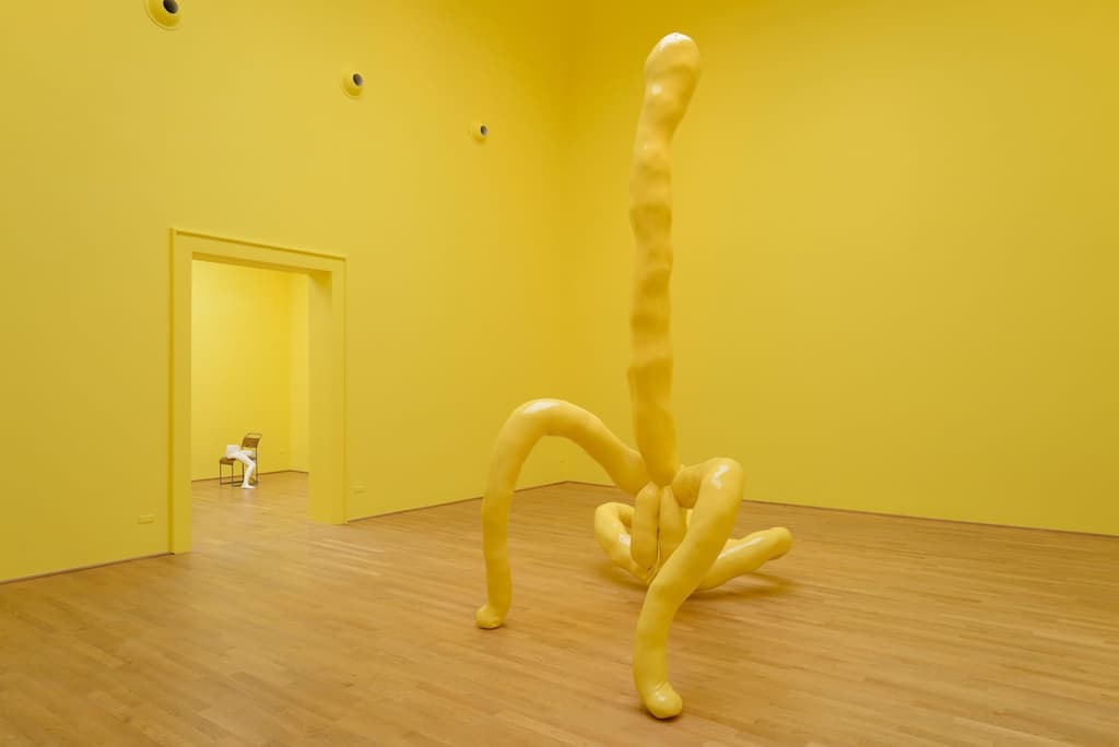 Sarah Lucas, I SCREAM DADDIO, Installation View, British Pavilion 2015. Photo by Cristiano Corte, courtesy of the British Council