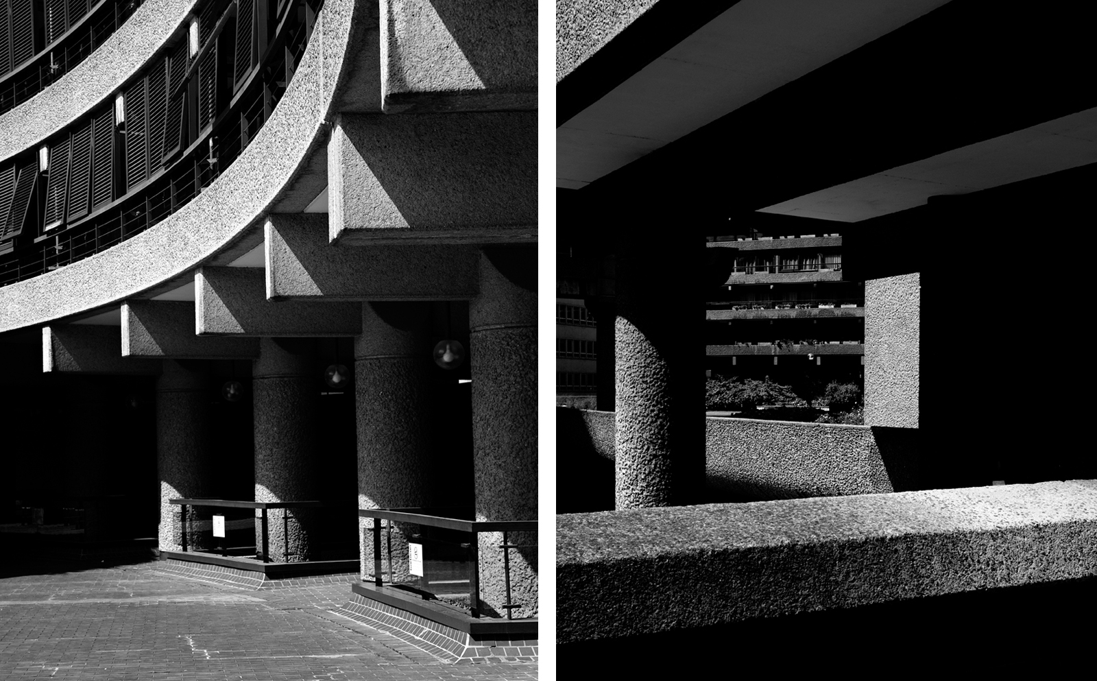 The Barbican estate diptych, Robert Low