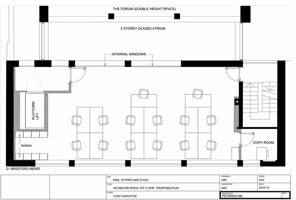 RIBA incubator plans