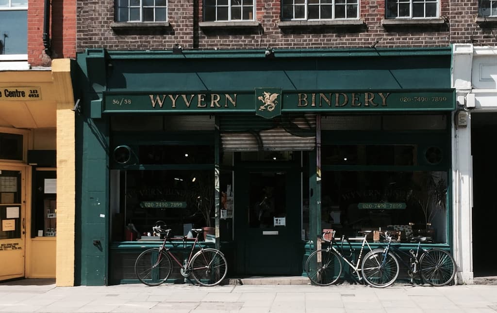 the Wyvern Bindery, Clerkenwell