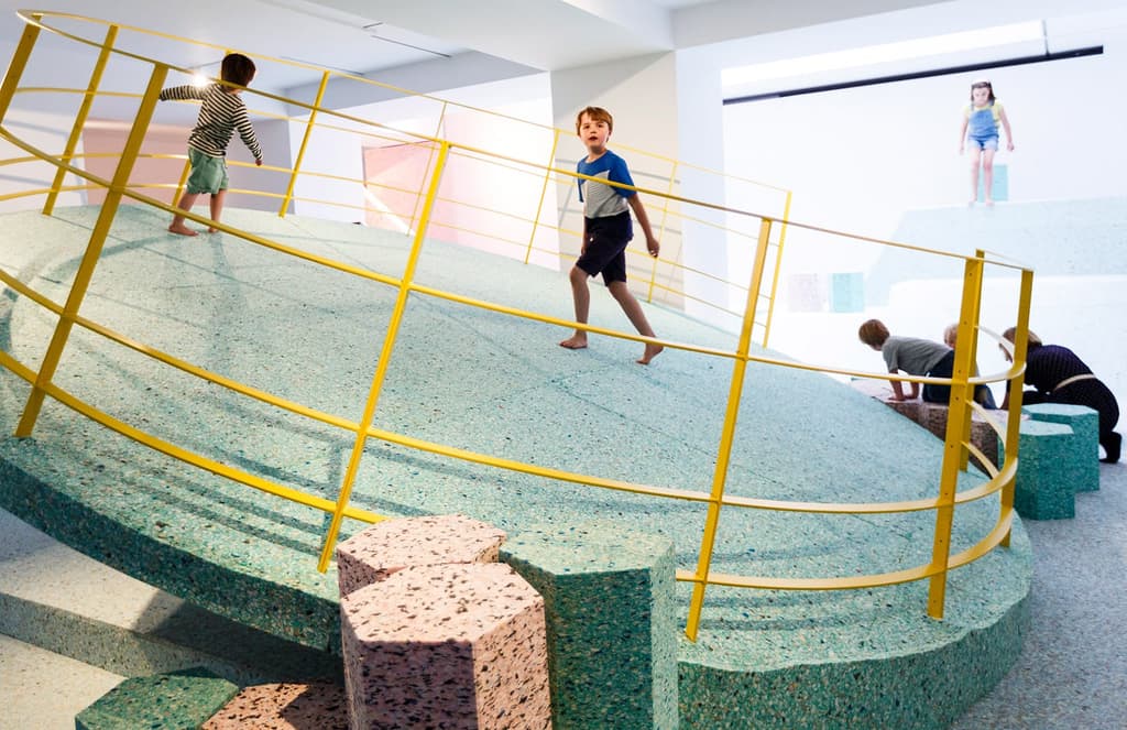 Bouncing around The Brutalist Playground by Assemble and Simon Terrill