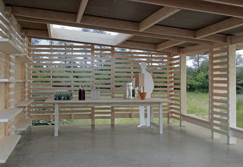 Winning entry from Alex Bank, Sam Casswell and Tom Graham, 'The Garden Rooms'