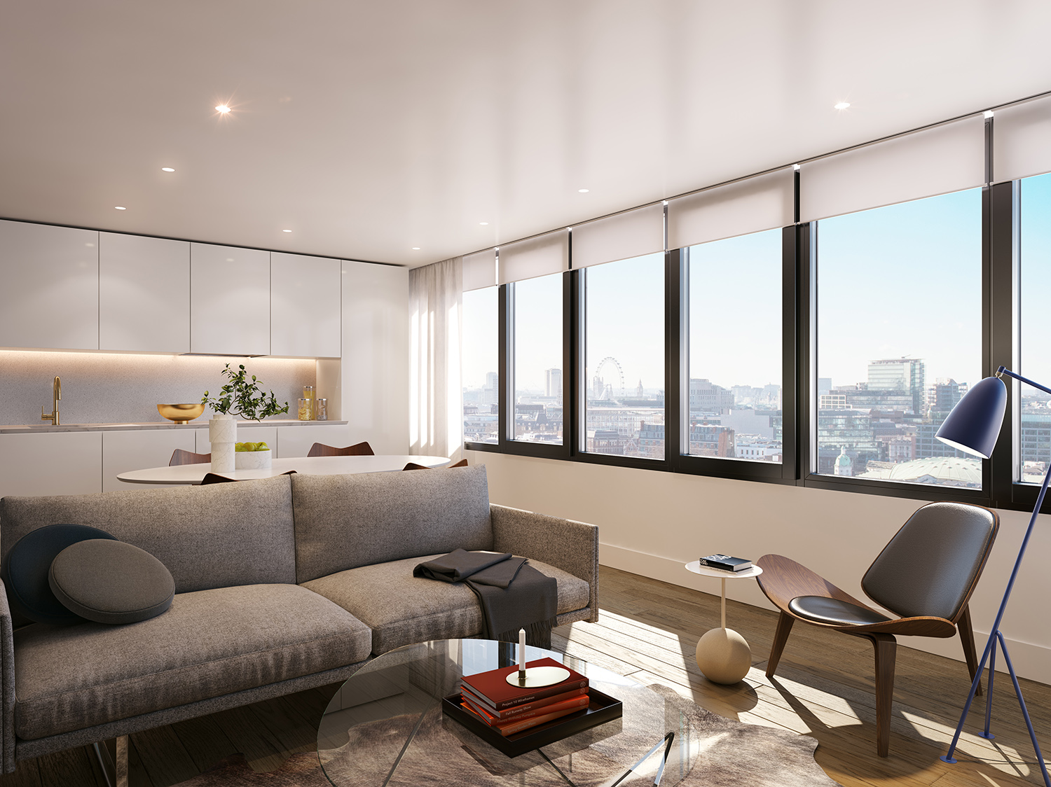 Interiors conceived by Conran & Partners for Blake Tower apartments