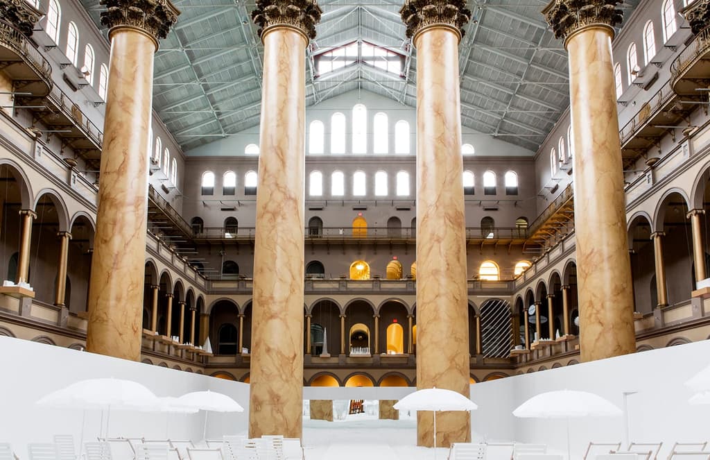 Snarkitecture brings a beach to DC’s National Building Museum
