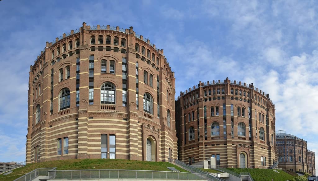 Gasometers Vienna, hotography: Böhringer Friedrich