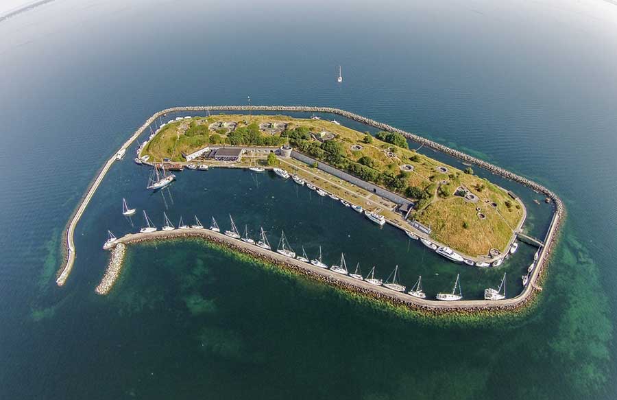 Flakfortet private island in Copenhagen