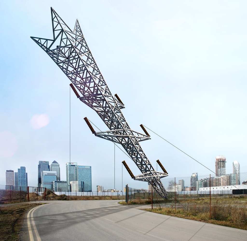 A Bullet from a Shooting Star by Alex Chinneck. Courtesy of the London Design Festival