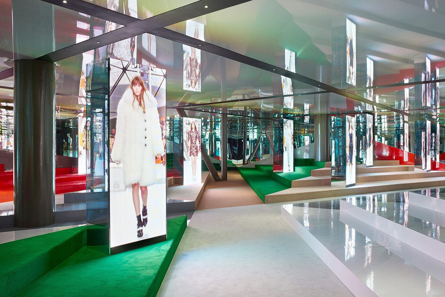 Louis Vuitton's new Garage Traversi store is an immersive Kusama