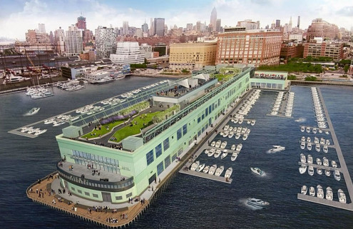 New designs revealed for Manhattan’s disused Pier 57 – set to reopen in 2018