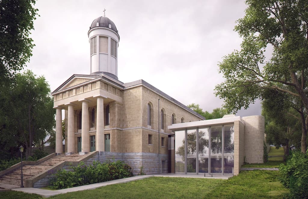 Bristol’s church concert hall St George’s is getting a minimalist addition
