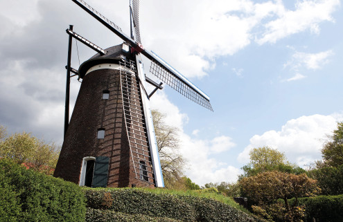 Inside the windmill home of Belgian architect Lou Jansen