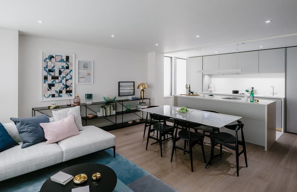Blake Tower show apartment inside The Barbican