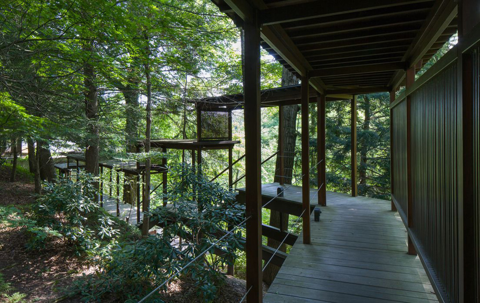 Property of the week a house built above a waterfall in New York The