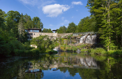 Property of the week: a house built above a waterfall in New York