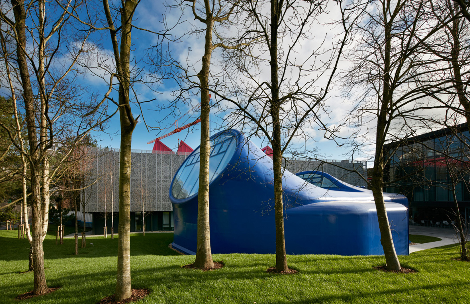 Sir Peter Cook designs a Drawing Studio that looks like a blue