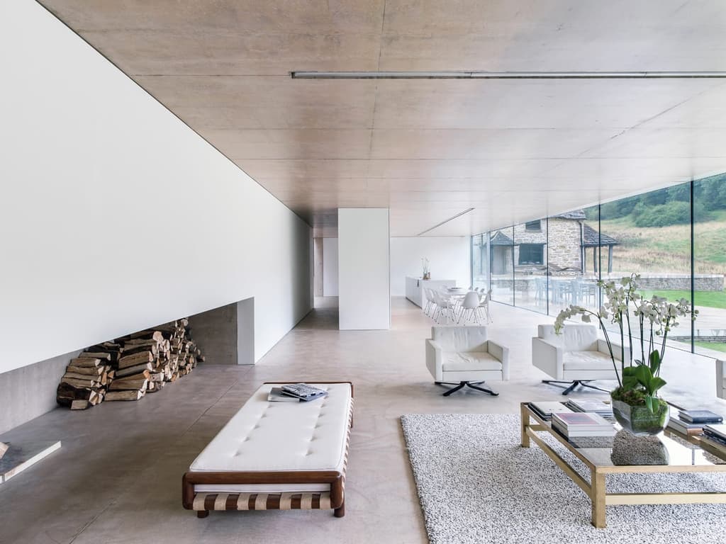 The main living space of Found House