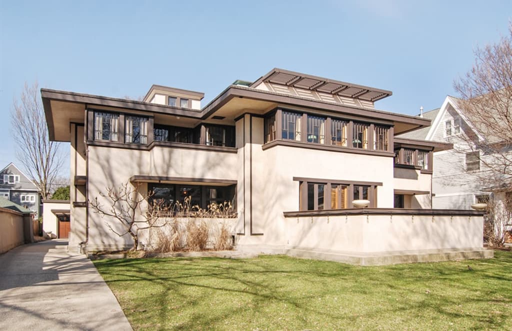 Frank Lloyd Wright’s restored Oscar B Balch House in Chicago hits the market
