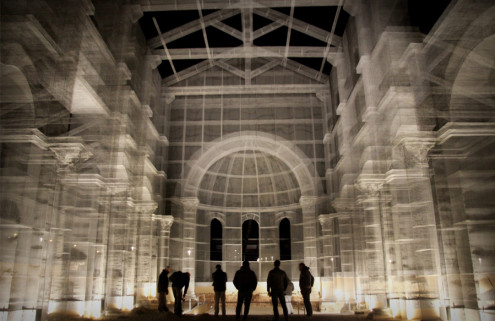 Artist Edoardo Tresoldi creates a phantom basilica in Italy’s Puglia