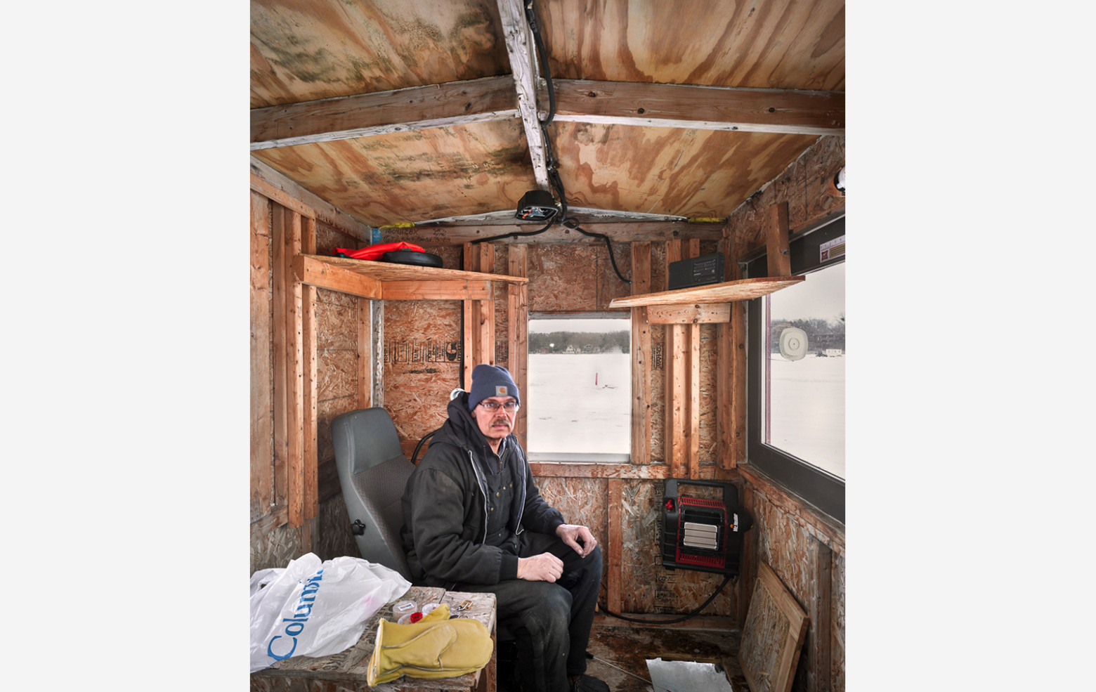 Mike Rebholz photographs the icefishing huts of Wisconsin The Spaces