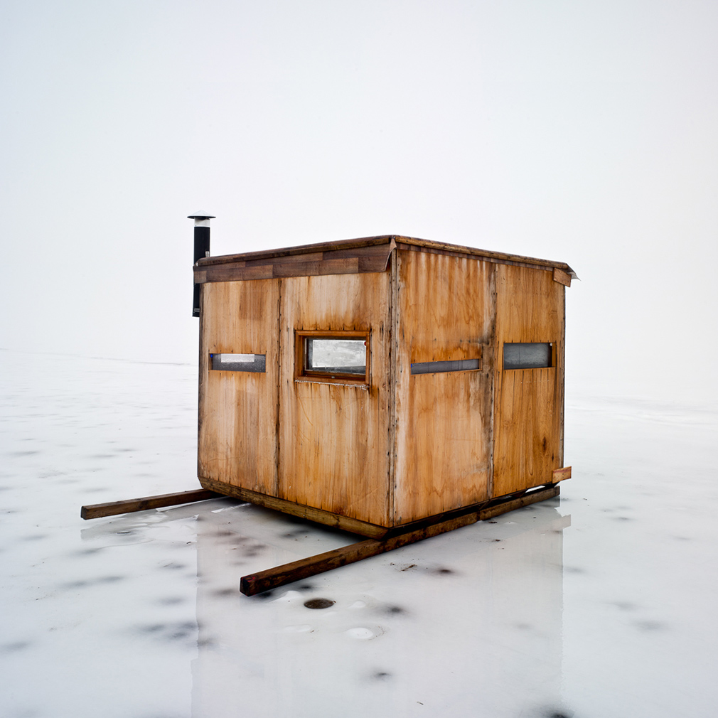 Mike Rebholz photographs the ice-fishing huts of Wisconsin - The Spaces