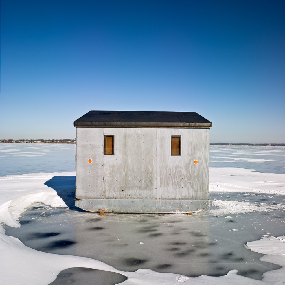 Mike Rebholz photographs the icefishing huts of Wisconsin The Spaces