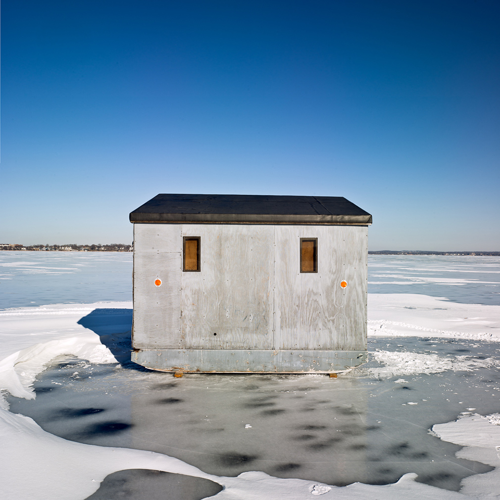 Mike Rebholz photographs the ice-fishing huts of Wisconsin - The Spaces