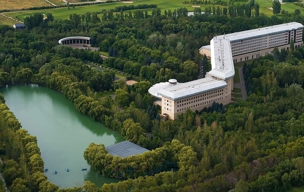 Alatau Sanatorium in Almaty, Kazakhstan.