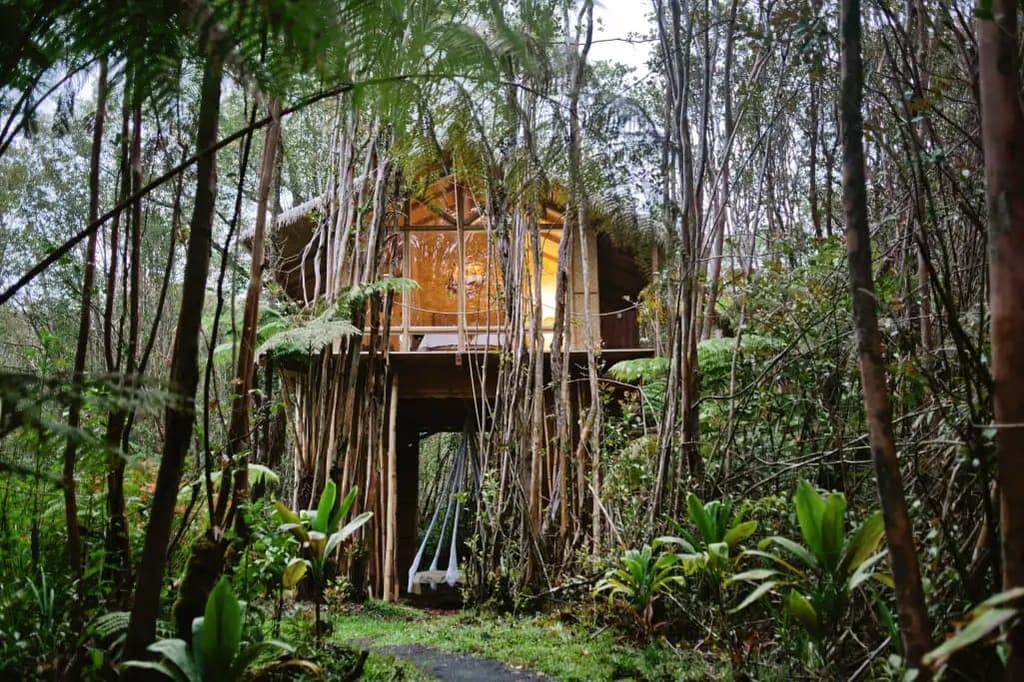 Big Island Fern Forest tropical treehouse retreat