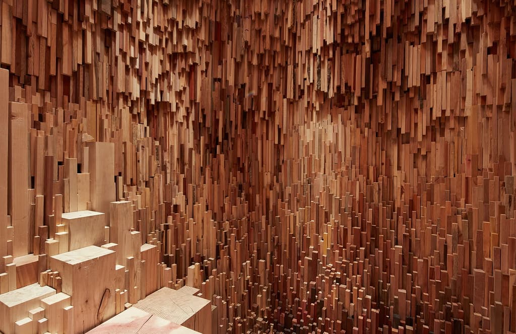 More than 10,000 trees make up this wooden cave in Bristol’s Royal Fort Gardens