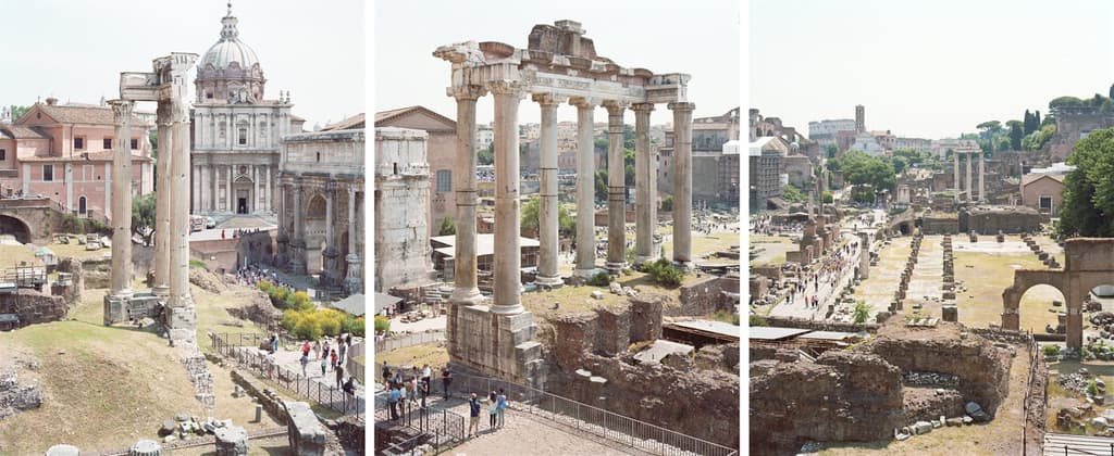 Massimo Vitali, 'Trittico Forum', 2011. Courtesy of the artist and Ronchini Gallery