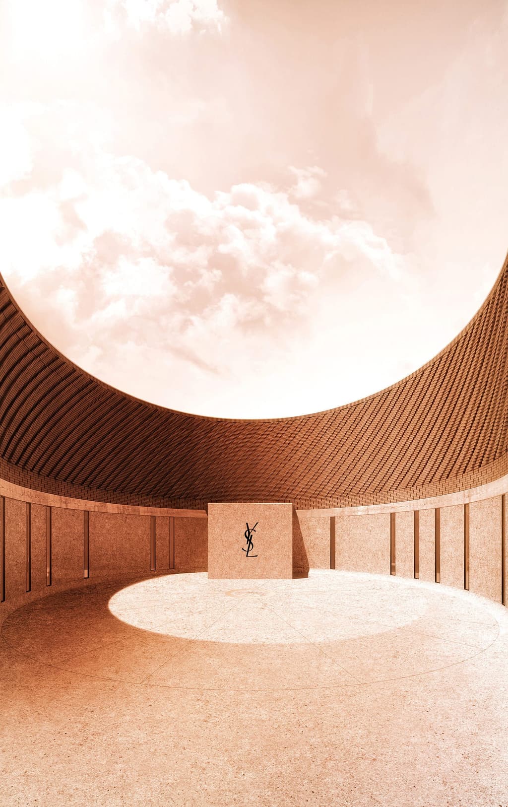 Musée Yves Saint Laurent Marrakech, entrance courtyard (c) 2016 Studio KO Fondation Pierre Bergé Yves Saint Laurent