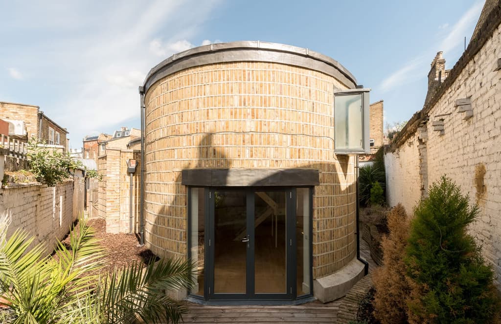 An oval shaped home hits the market in London’s Battersea