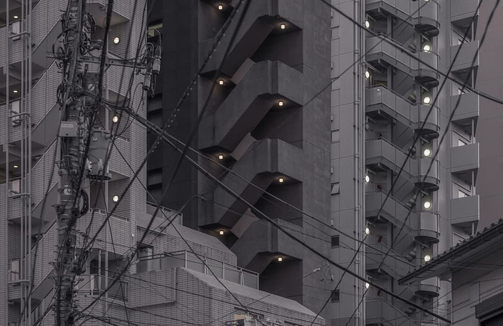 Jan Vranovský shoots a game of architectural checkers in Japan